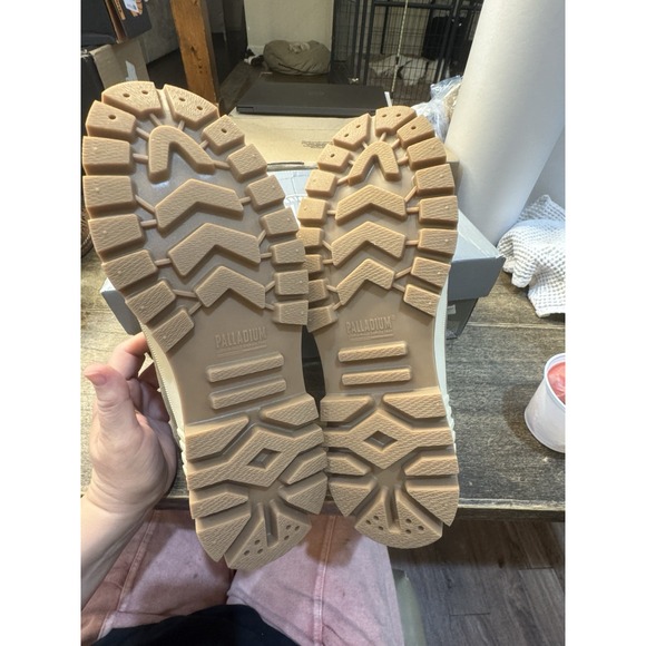 Palladium Unisex-Adult Plshock Og U Hi-Top Trainers Dusky Green Size 10 M 11.5 W - Picture 6 of 10